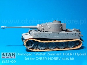 35094 Zimmerit Tiger I Early Production Waffle Pattern #1