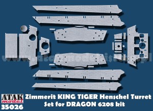 35026 ZIMMERIT KING TIGER Production Turret