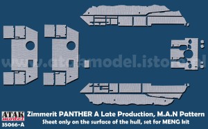 35066-A ZIMMERIT PANTHER A Late, M.A.N Pattern #2 HULL