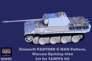 35091 Zimmerit PANTHER G Early Production, M.A.N pattern, Warsaw Uprising 1944